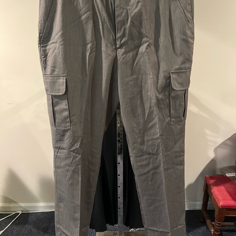 Perry Ellis Brown Cargo Pants with Utility Design